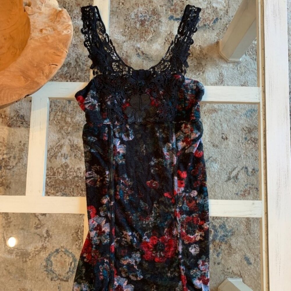 Free People Dress/Tunic with Lace~Size SP